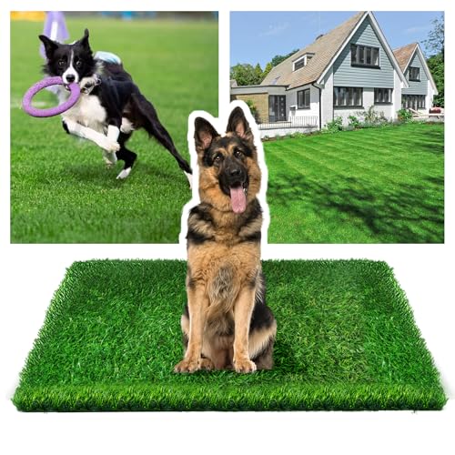 Fake Grass Artificial Turf Grass Outdoor for Dogs, DIY Natura Artificial Grass Rug Decor for Lawn Balcony Patio (78.74 x 39.37 INCH)