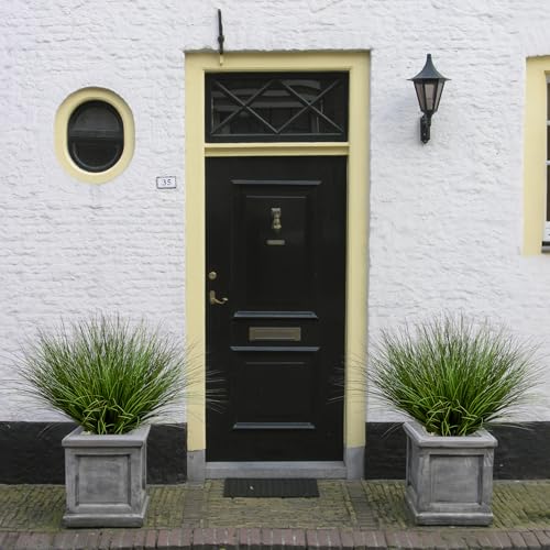 32PCS 17.3" Fake Plants Artificial Wheat Grass Greenery Plastic Plants Fake Grass Artificial Plants for Outdoor Decor Artificial Grass Plant with Greenery Stems for Indoor Home Decoration - size: Short-32PCS
