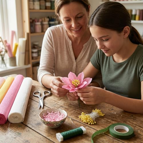 1600Pcs Stamens for Flower Making, Handmade Artificial Flower Stems, Double Heads Floral Stamen for Flowers Making, Crafts, Wedding Bouquet, Scrapbook Decoration