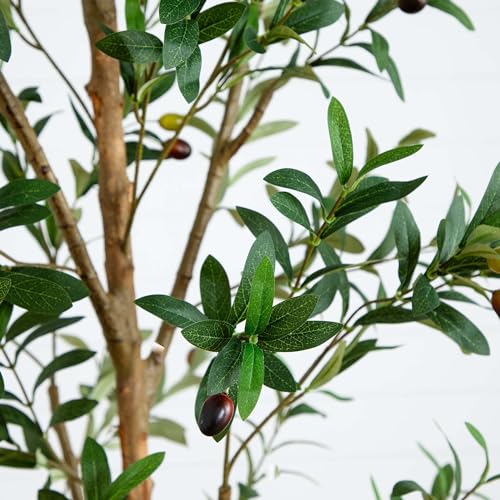 Potted Olive Artificial Tree - 9' - Green - size: 9ft