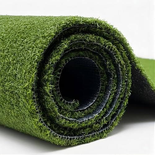 Ottomanson Artificial Turf Mat Pro 31" x 2', Indoor Outdoor Fake Grass Mat for Patio, Balcony, Entryway & Golf Practice, Artificial Grass Rug with Drainage Holes, UV Resistant - size: 2-ft