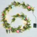 6ft Prelit Easter Garland with Easter Eggs and Flowers, Artificial Spring Greenery Floral Vine for Mantle, Table and Home Decor