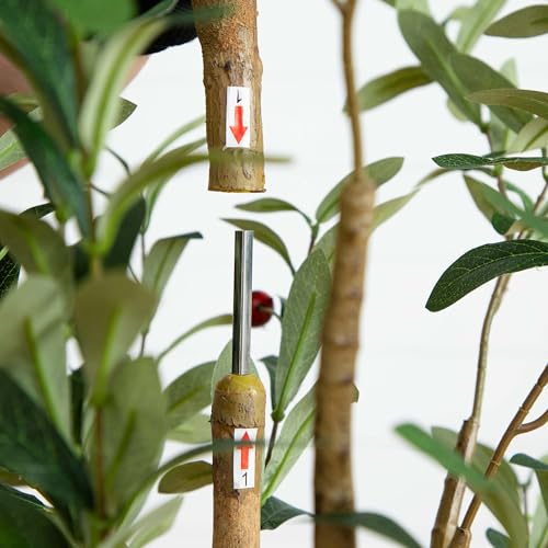 Artificial Potted Olive Tree - 6' - Green - size: 6ft