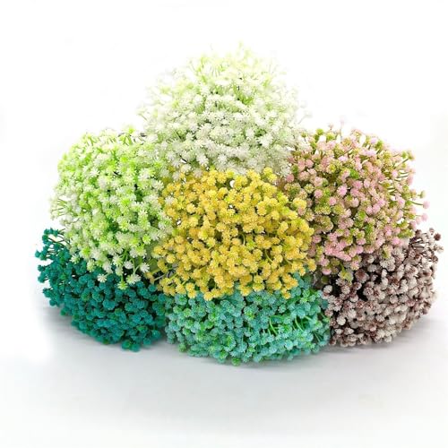 10 Pcs Faux Haworthia Minima Bouquet - Minimalist Fresh Style Plastic Artificial Flowers, Home Office Wedding Party Decor, Garden Tabletop Ornament Small Presents(Brown)