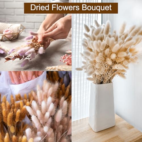 MECCANIXITY 20 Pcs Faux Pampas Grass,17"/43cm Fake Pampas Grass Decor for Living Room Party Wall Vase Wedding Decoration, Dark Blue