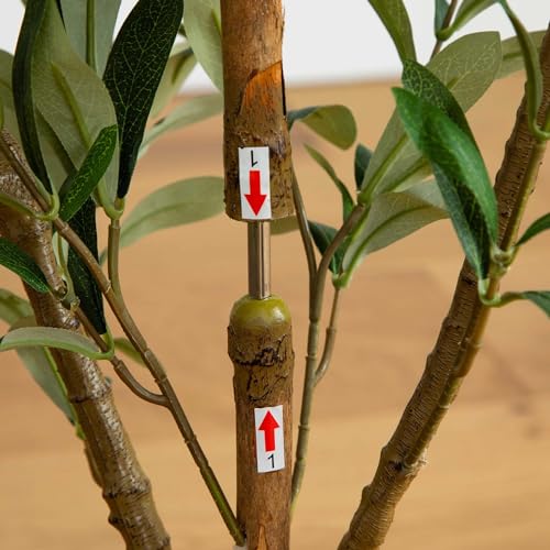 Nearly Natural Olive Tree - 3FT Tall Silk Faux Olive Tree for Home and Office Decor, Realistic Branches and Lifelike Fruits, Natural Wood Trunk, Potted - size: 3ft