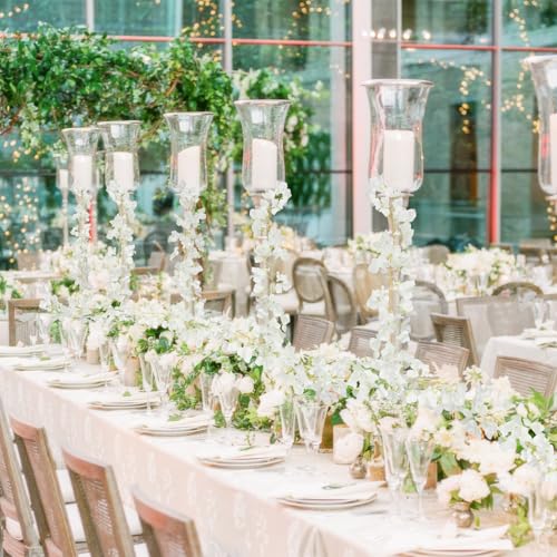 2 Pcs Artificial Bougainvillea Flowers Garland Fake Silk Bougainvilleas Vines Trailing White Faux Hanging Flowers Plants Bougainvillea Artificial for Porch Wedding Arch Spring Summer Decor - color: White