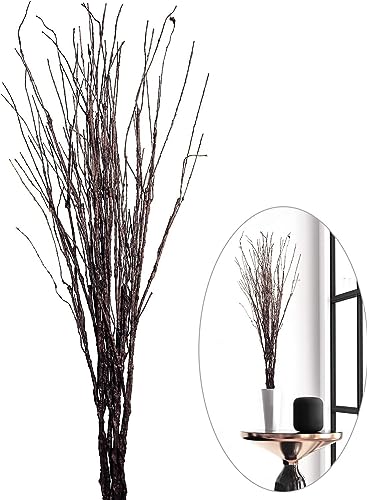 10 PCS Artificial Twigs Curly Willow Branches, 30.7 Inches Lifelike Bendable Artificial Branch Flower Dried Stems for Home Decoration
