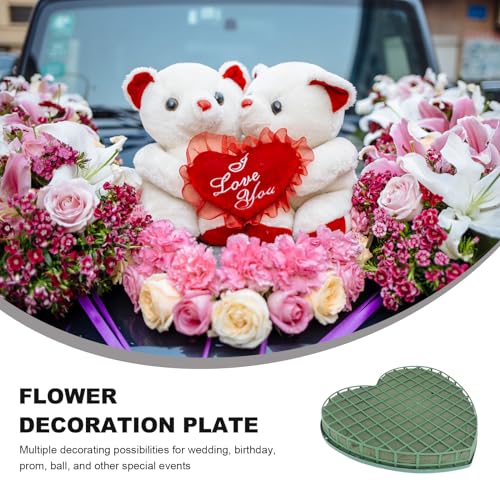 Floral Foam Blocks Heart Shape Green Florist Sponge Floral Bricks Flower Mud for Wedding Floral Arranging Supplies