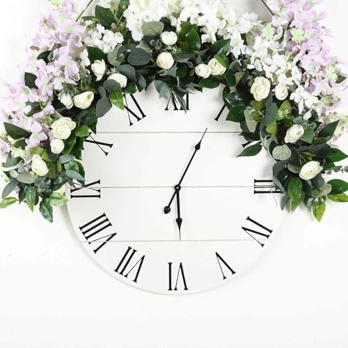 Efavormart 4ft Real Touch Eucalyptus and Willow Leaf Garland with Silk Ranunculus Flowers, Lush Faux Floral Runner for Intimate Wedding Tables and Small Mantel Decor - color: Type3