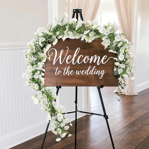 2 Pack Artificial Petunias Flowers Garlands, 6FT White Morning Glory Fake Hanging Flowers Eucalyptus Vines for Decoration Silk Flowers for Outdoor Home Garden Wall Wedding Decor(White) - color: White