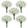 100Pcs Babys Breath Artificial Flowers-Gypsophila Babys Breath Flowers Artificial Bulk-White Real Touch Fake Flowers for Wedding Home Garden Decor - size: 100 Pcs