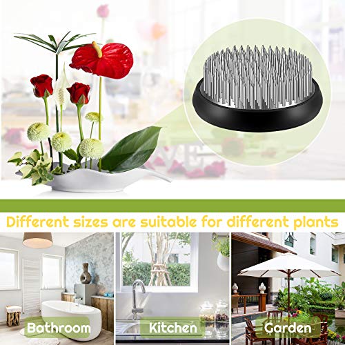 WILLBOND 4 Pcs Flower Frogs 2 Inch Stainless Floral Frogs Kenzan Round Metal Arranger Flower Holder Pin Mother's Day Craft Fixed Tool Japanese Arranger for DIY Craft Vase