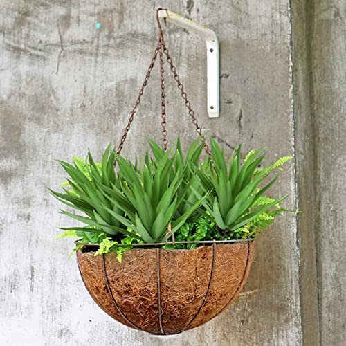 Jutom 8 Pcs Artificial Succulents Plants Faux Succulents Unpotted Yucca Lifelike Touch Agave Plant Fake for DIY Garden Home Office Outdoor Decoration (Green)