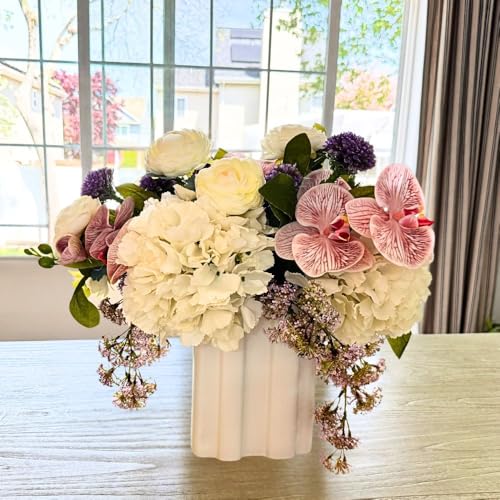 Love Spell - Faux Floral Arrangement, Large-Size Premium Artificial Indoor Flower Display with Beautiful Blooms and Foliage That Lasts Forever - High Energy Natural Looking Floral - color: Love Spell