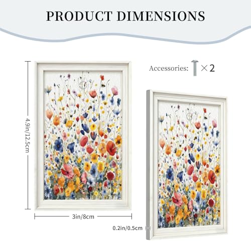 Decorative Art Light Switch Covers Watercolor Wildflower Bouquet 1 Gang No Device Blank Switchplate Electrical Faceplate for Home Decor - color: Watercolor Wildflower Bouquet, size: No Blank 1-Gang / 5 x 3 IN