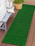 Rugshop Artificial Grass Indoor Outdoor Runner Rug, Lightweight Synthetic Turf with Rubber Backing, Easy to Clean Polypropylene Lawn Mat for Patio, Balcony, Deck, 2'7" x 6' Green - size: 2'7" x 6' (Rectangular)