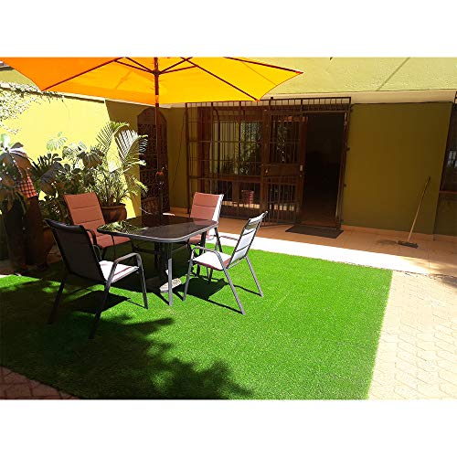 Artificial Grass 4 FT x 7FT (28 Square ft) Synthetic Thick Lawn Astro Turf Carpet Perfect for Indoor/Outdoor Fake Grass Rug Mat Pet Turf - size: 4 x 7 Feet