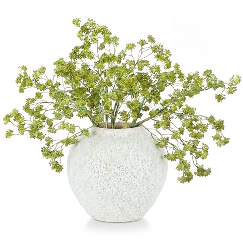 Thiccywoov 3 Pcs Green Faux Berry Stems for Vase, 32 Inch Artificial Greenery Stems Branches for Home Decor, Farmhouse Table Centerpiece Mantel Kitchen Decoration - color: Green, size: 32 inches