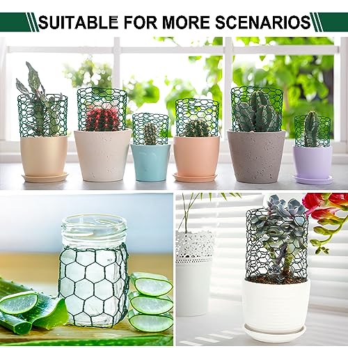Floral Wire Netting, 4 x 118 Inch Mesh Netting with Plier, Protect Plant & Decorate Flower Arch, DIY Craft - size: 0.1*2m