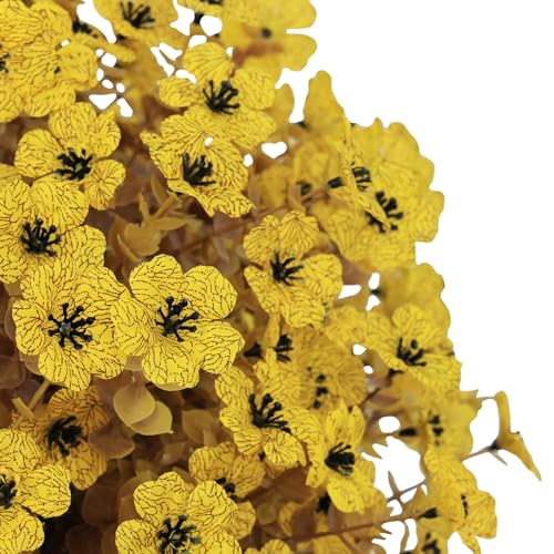 24" Artificial Fall Potted Plants Outdoor Set of 2, UV Resistant Faux Yellow Daisy Mums Flowers with Eucalyptus, Decorative Plants in Pots for Front Porch, Patio & Entryway - color: Fall Yellow, size: 24in Daisy Eucalyptus