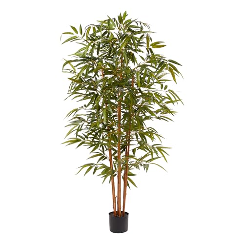 Artificial Bamboo Tree - 6FT Fake Plant with Adjustable Leaves and Pot - Faux Plants Indoor for Home, Restaurant, or Office Décor by Pure Garden