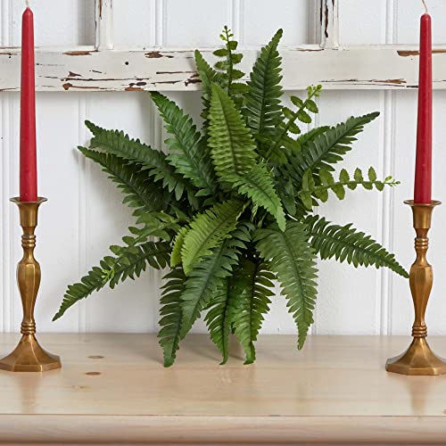 Nearly Natural 14in. Boston Fern Artificial Plant (Set of 6)