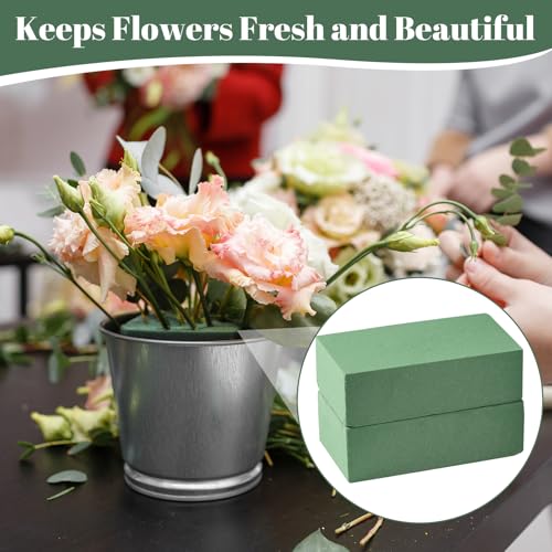 Floral Foam Bulk 30Pcs Green Flower Foam Blocks Wet Dry Foam | High Density Floral Foam for Stable Flower Arrangement, Strong Fixing Ability, Ideal for Wedding Party and Decoration Use - color: green