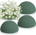 STEFORD 4 PCS Half Ball Floral Foam, Round Floral Dry Foam Blocks Green Flower Styrofoam for Fresh and Artificial Flower Arrangements (5.5 X 2.8 Inches) - size: 5.5 X 2.8 Inch