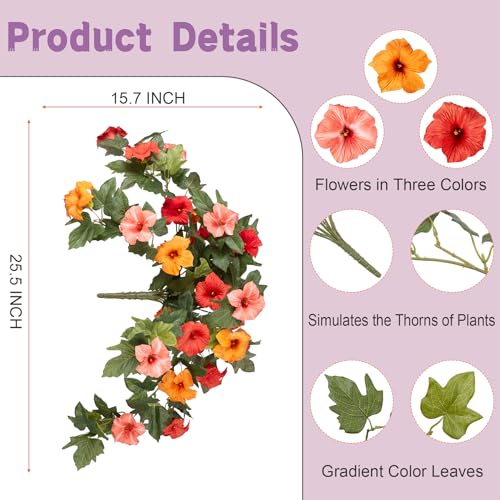 Artificial Fake Flowers for Outdoor Spring Decoration, 2PCS Faux Silk Petunias No Fade UV Resistant Flowers for Outside Garden Porch Yard Balcony Patio Realistic Indoor Decor(Orange) - color: E-orange Yellow