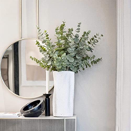 36pcs Eucalyptus Stems Artificial Eucalyptus Leaves Fake Greenery Branches Stems Faux Eucalyptuses Wedding Bouquet (Gteen) - color: Gteen