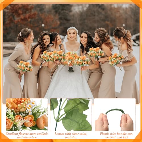 Tigeen Peonies Artificial Flowers Faux Roses Silk Flowers Hydrangea Artificial Bouquet for Wedding Table Centerpiece Floral Vase Home Office Bridal Decor(Yellow,12 Bundles) - color: Yellow
