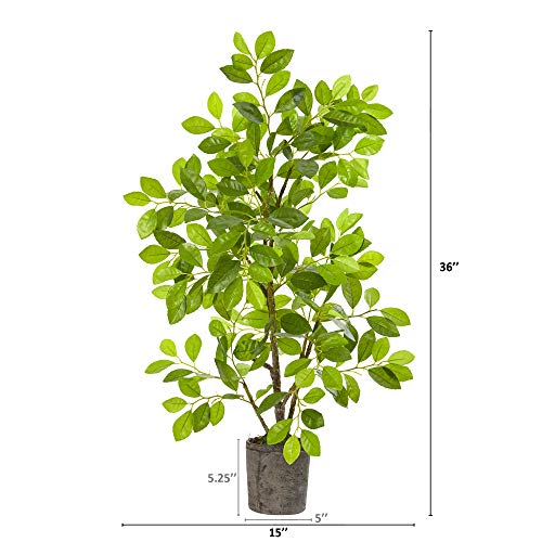 Nearly Natural 3ft. Ficus Artificial Tree in Planter