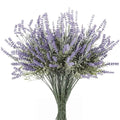 Butterfly Craze Lavender Flower Stems - Lifelike Outdoor Artificial Plants - DIY Crafts & Floral Picks - Planter Filler & Window Flower Box - Pack of 8, 14.5"-16.5" Violet & Green - size: 8 Piece Bundle