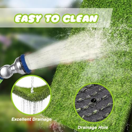 CooZero Artificial Grass, 47.3"x31.5" Professional Dog Grass Mat, Potty Training Rug and Replacement Turf Outdoor Rug Patio Lawn Decoration, Easy to Clean with Drainage Holes(47.3x31.5 inches) - size: 47.3 x31.5 inch