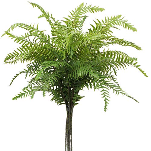 Briful 30" Artificial Boston Fern Plants Bushes Fake Shrubs Bush Greenery Plants Faux Fern Plant Large for Outdoors UV Resistant Garden Plants or Home Office Desk Indoor Decor 3pcs - color: Style #3