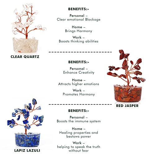 Crystal Tree Set of 12 Unique Birthday Gifts for Women, Sister, Mom & Dad, Home Office Decor for Positive Energy, Bring Good Luck, Money, Reiki Healing Stone Chakra Tree of Life Return Gift Sets - color: Set of 12 Mini Orgone Base Trees Crystal Tree