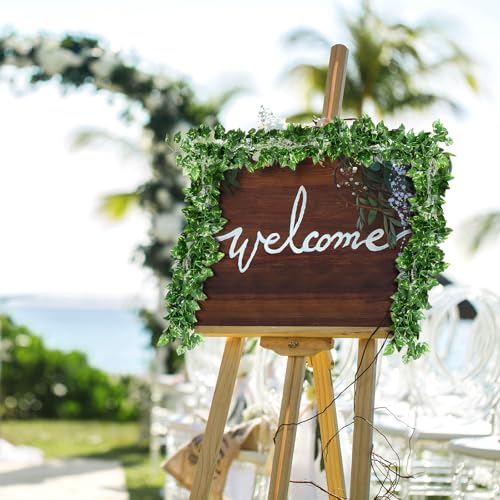 24 Pcs 158ft Fake Vines Bulk Artificial Ivy Garland Greenery Hanging Vines Leaves for Rainforest Fall VBS 2026 Decorations Jungle Themed Party Bedroom Wedding Garden Wall - size: 158ft