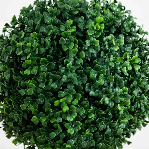 Nearly Natural 4ft. Artificial Triple Ball Boxwood Topiary Tree (Indoor/Outdoor) - size: 4ft