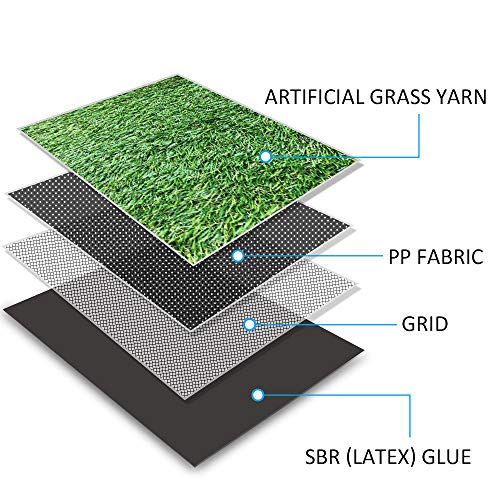 Petgrow Pet Pad Artificial Grass Turf 5.5'x6.5' - Realistic Thick Synthetic Fake Grass Mat for Outdoor Garden Landscape Dog Faux Grass - size: 5.5 FT x6.5 FT(35 Square FT)
