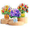 Pop Up Flower Cards 3 Pack — 3D Floral Bouquet Pop Up Cards for Mom - Mothers Day Card, Birthday Card for Women, Get Well Card with Envelope - Tulip Sunflower Violet Paper Flower Bouquets - style: Tulip Sunflower Violet