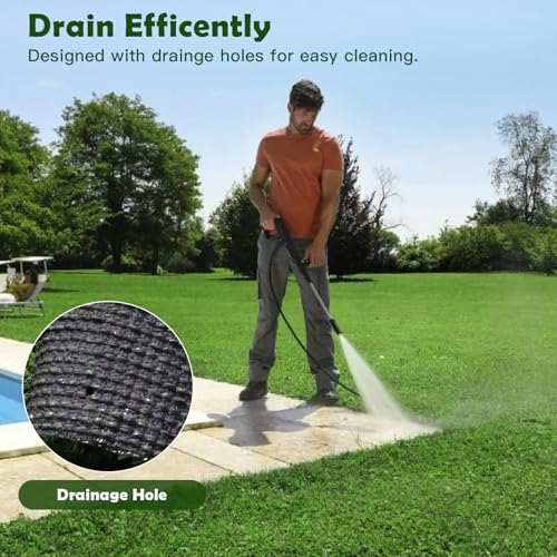 Heyroll Artificial Grass 3X8ft, 0.4" Height Fake Grass Turf Mat, Patio Balcony Lawn, Astro Turf Rug Dogs Pet, Indoor Outdoor Garden Synthetic Grass Carpet, Rubber Backed, Drainage Holes,Customized - size: 3ft X 8ft