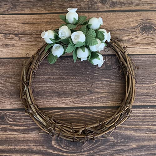 GiftWrap Etc. Ivory Artificial Silk Flower Roses - 12 Mini Bouquets of 12 Rosebuds, 144 Rosebuds Total, Wedding, Reception, Anniversary, Wreath, Bridal Shower - color: Ivory