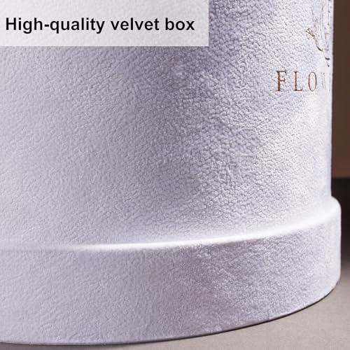 Prifroti 27 Flowers in a Luxury Suede Box, Birthday Gifts for Women, Preserved Flowers, Mothers Day Roses Gift for Mom, Hot Pink - color: Hot Pink, size: 27 Roses