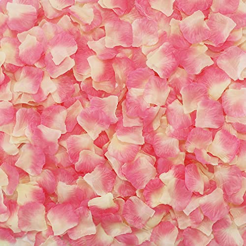CODE FLORIST 2200 PCS Silk Flower Rose Petals for Wedding Decorations (Champagne Pink) - color: Champagne Pink, size: 2 Inch