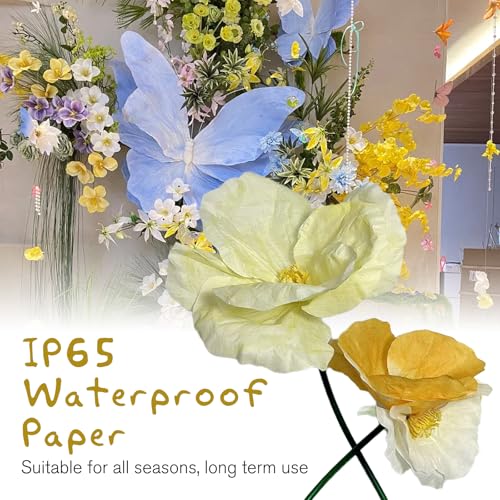 Yellow Champagne Gold White Fake Flower - Bendable Waterproof Artificial Flowers Set Floral Decor for Home Bedroom Living Room Kitchen Balcony Hallway, Mall Store Supermarket Event Decoration - color: S-mixed Color-c