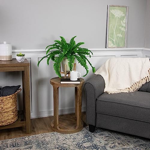 Northlight Artificial Boston Fern in a Decorative Cream Pot, 24", Green