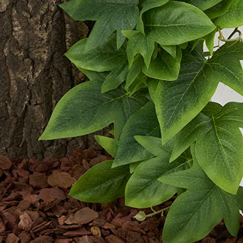 Reptile Plants for Terrarium, Amphibian Habitat Decor Artificial Hanging Plants with Suction Cup - Fake Sweet Potato Vine - color: Fake Sweet Potato Vine