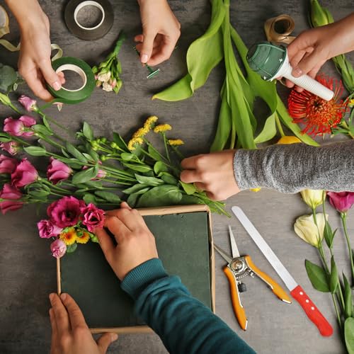 PATIKIL Floral Foam Knife, 2 Pcs 42.5 x 3.1CM, 48 x 3.1CM Florist Professional Cutting Knife for Flower Foam Block Cake, Wooden Handle - size: 42.5 x 3.1CM, 48 x 3.1CM