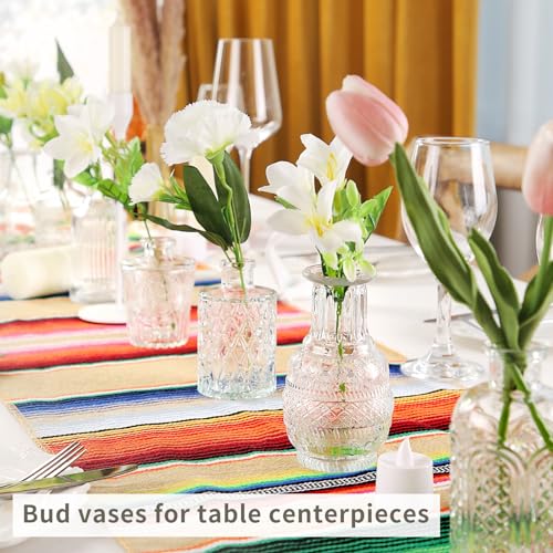 Glass Bud Vases in Bulk Set of 30 Pcs,Small Glass Vases for Flowers as Wedding Centerpieces for Tables,Clear Flower Vases Suitble for Wedding Decorations,Christmas Home Decor (Clear, 30 pcs) - color: Clear, size: 30 pcs
